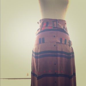 Gorgeous silk Santa Fe maxi skirt