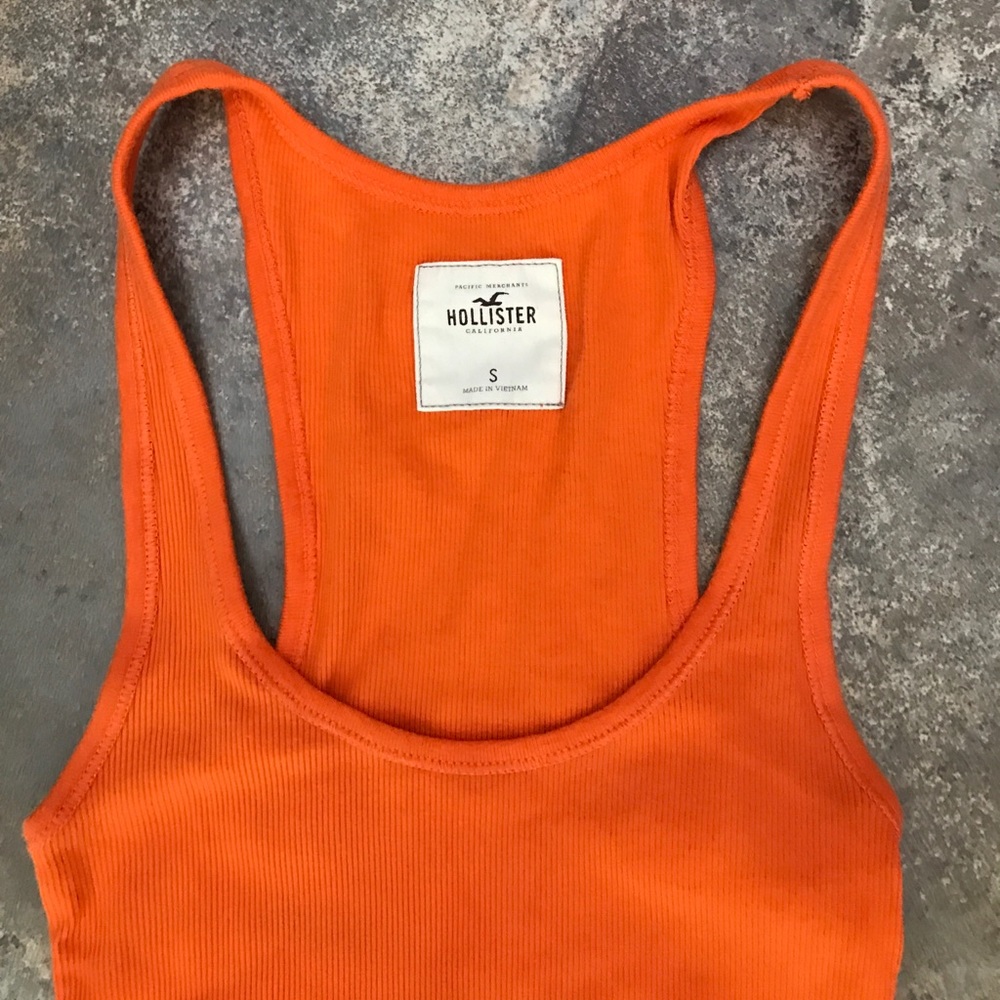 Hollister 🍊orange tank top, S