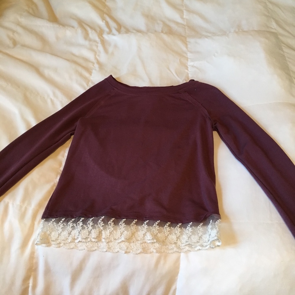Maroon longsleeve shirt