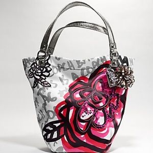 💟Coach Poppy Floral Graffiti Bella Tote💟