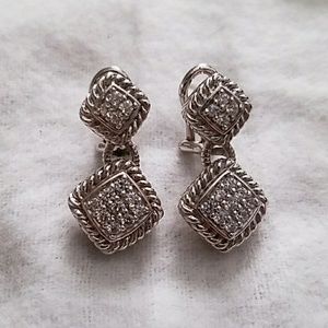 Judith Ripka Sterling Diamonique Earrings