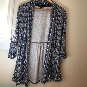 Blue patterned sweater