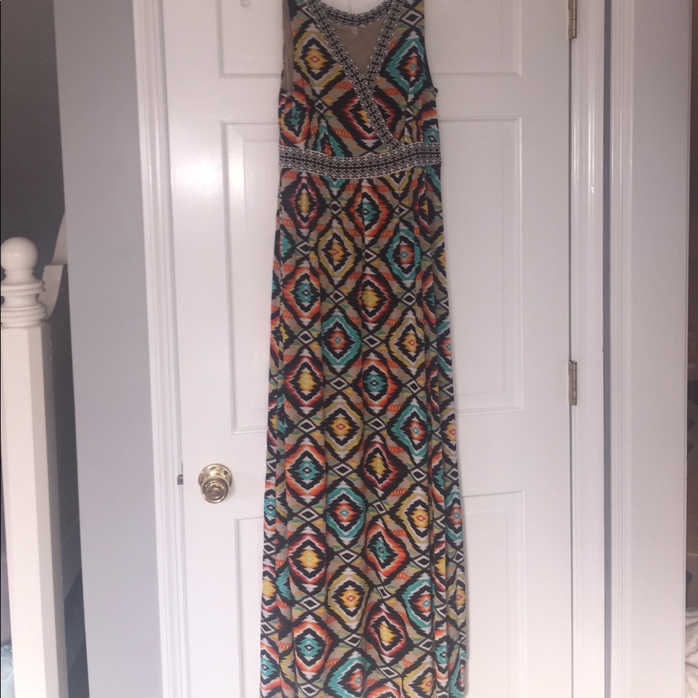 Madison printed maxi dress