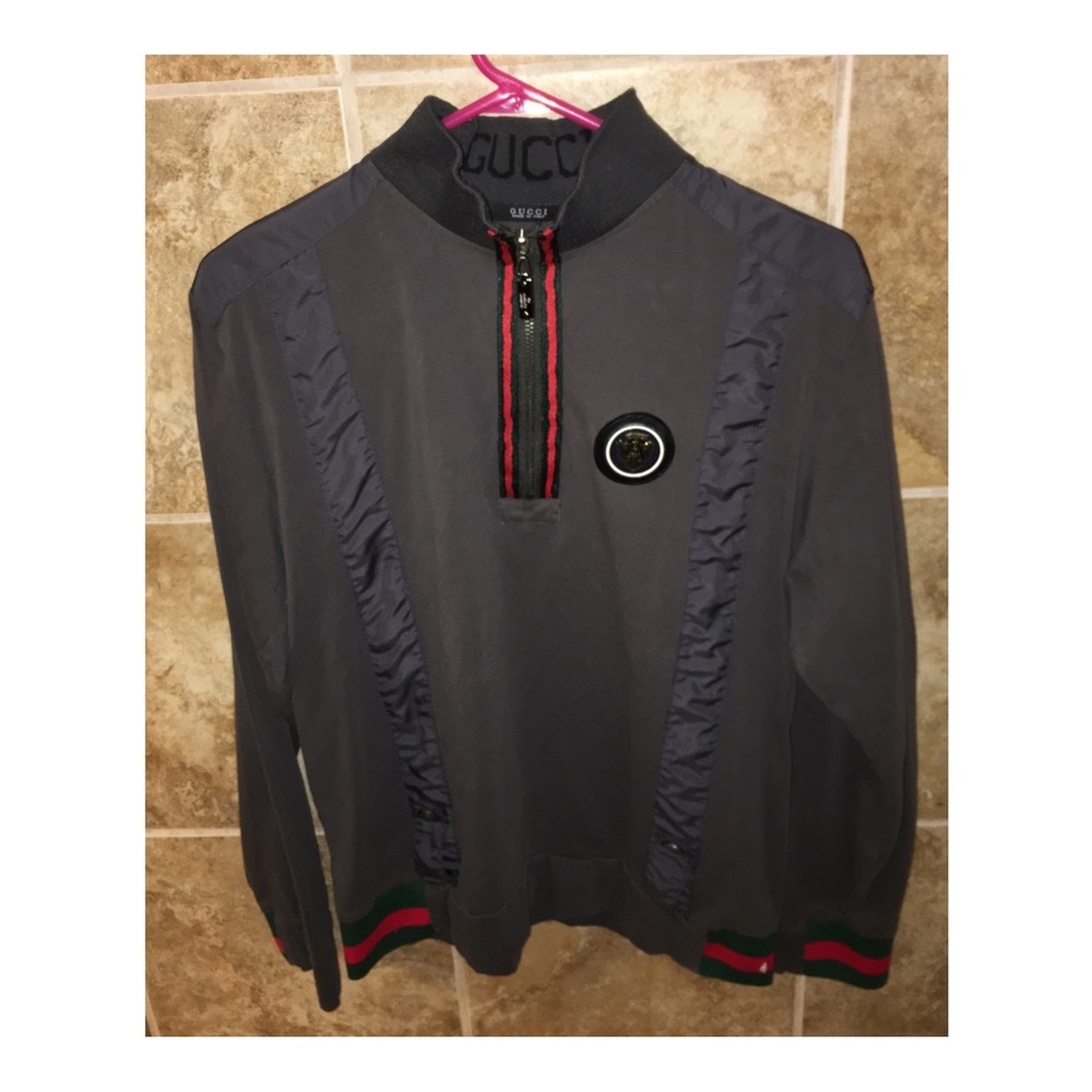 Gucci gray track jacket
