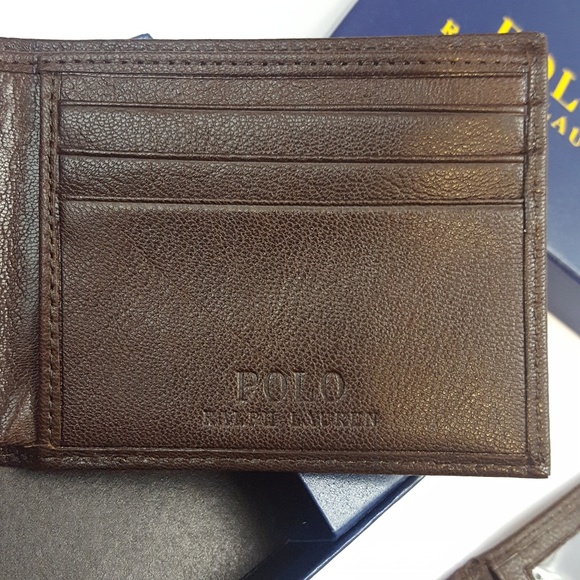 ♂ POLO RALPH LAUREN Brown Bifold Leather Wallet - Picture 5 of 6
