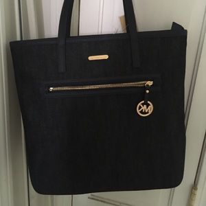 Michael Kors dark denim kempton tote