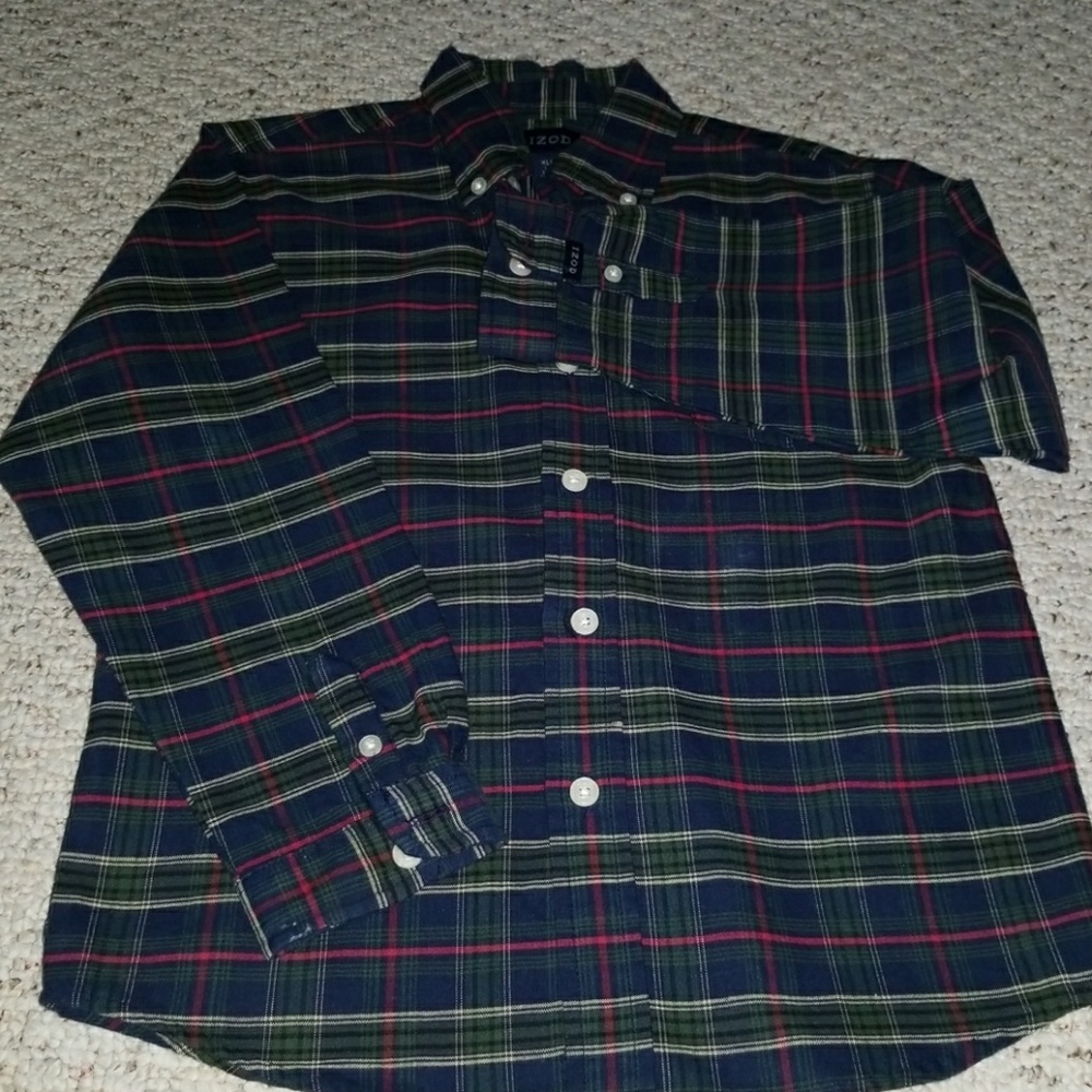 Boys plaid button up shirt