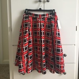 NWT Lularoe Elegant XS Plaid Madison Skirt 🎉