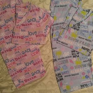 Beachy Lounge PJs (2 Sets)