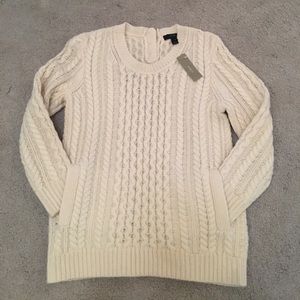 J. Crew Cream Knit Sweater