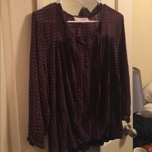 🚛 5/$25 moving sale! 3/4 sleeve patterned blouse