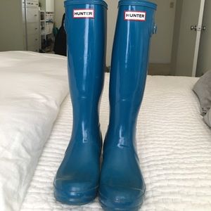 Hunter Boots tall gloss