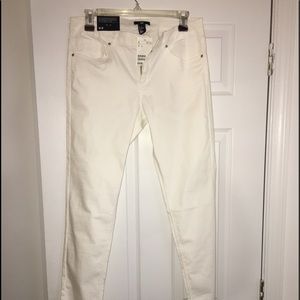 White H&M skinny super stretch jeans NWT