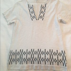 Madewell black & white Aztec shirt