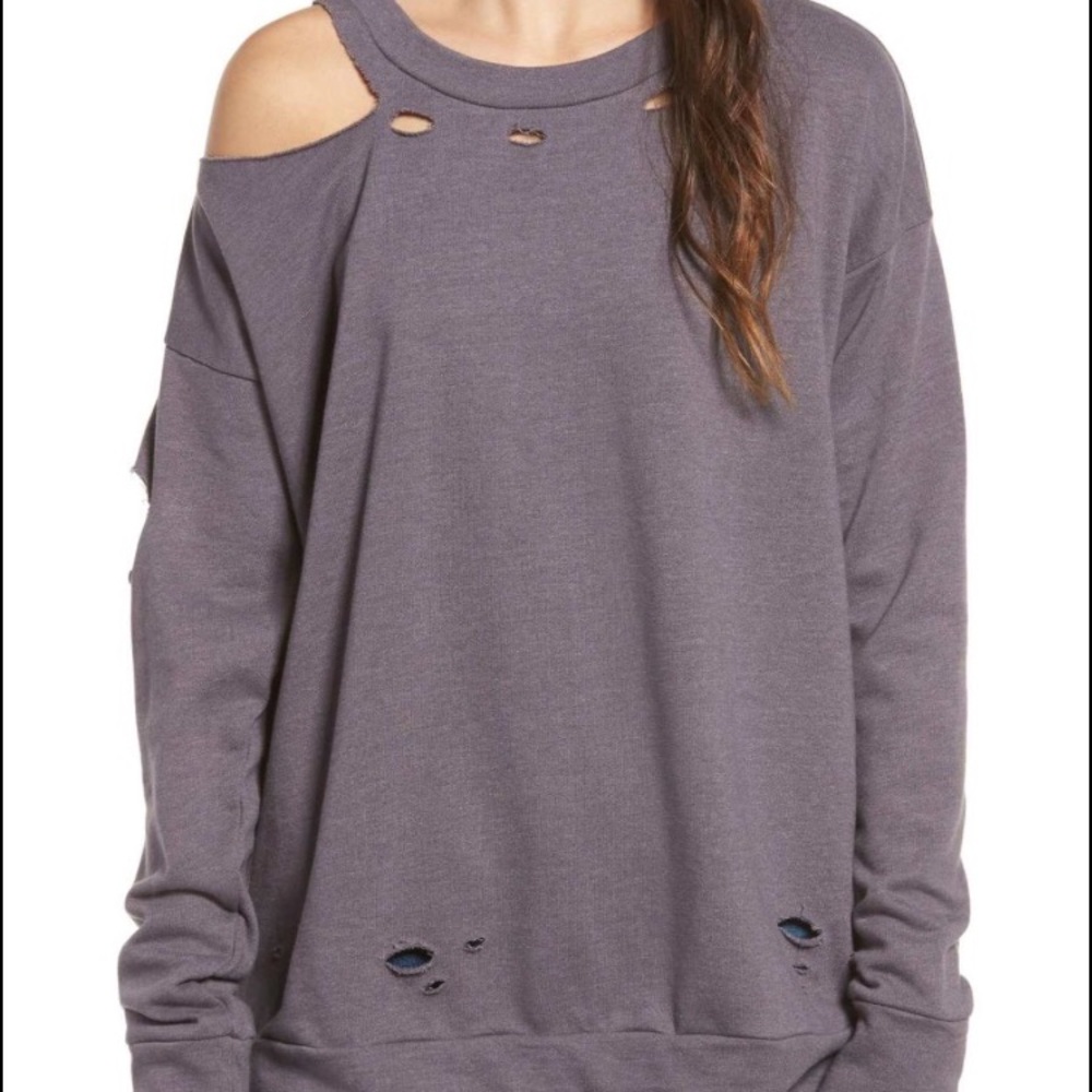 Holy Moly destroyed sweatshirt
