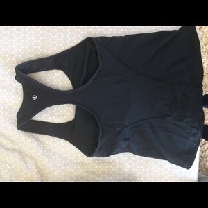 Lululemon top black size 6