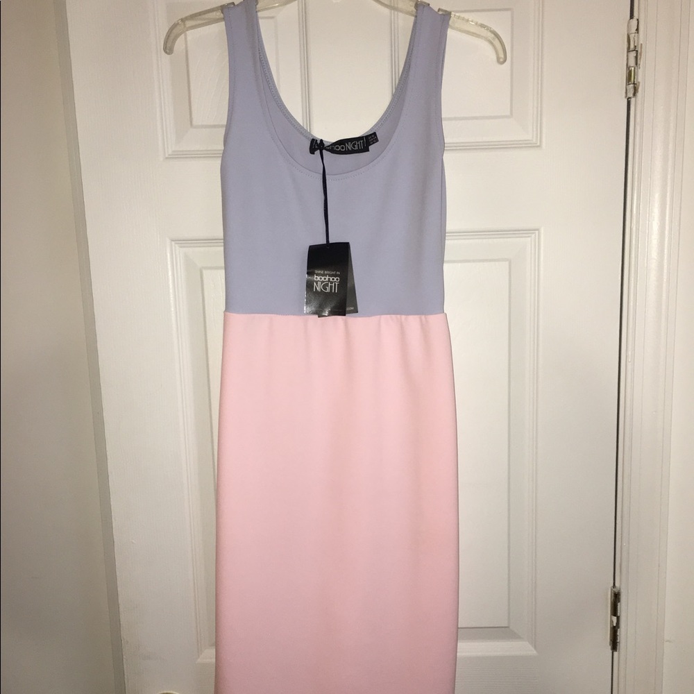 Midi color block dress NWT