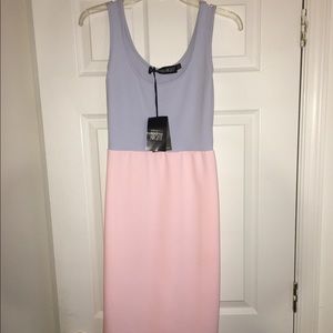 Midi color block dress NWT