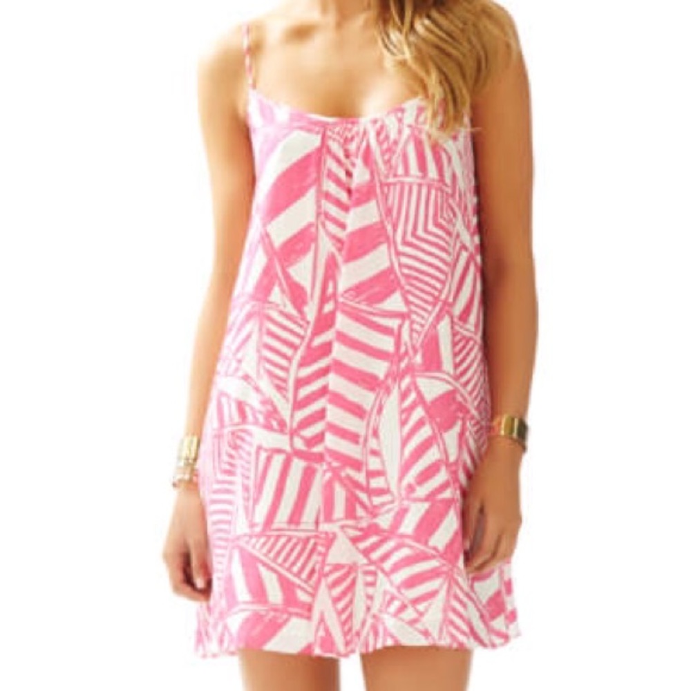 Lilly Pulitzer Daphne silk trapeze dress