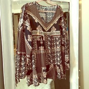 Floral Bohemian Tunic