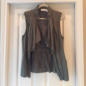 Chico's army green vest