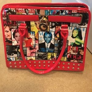 Vogue Print Oversized Bag