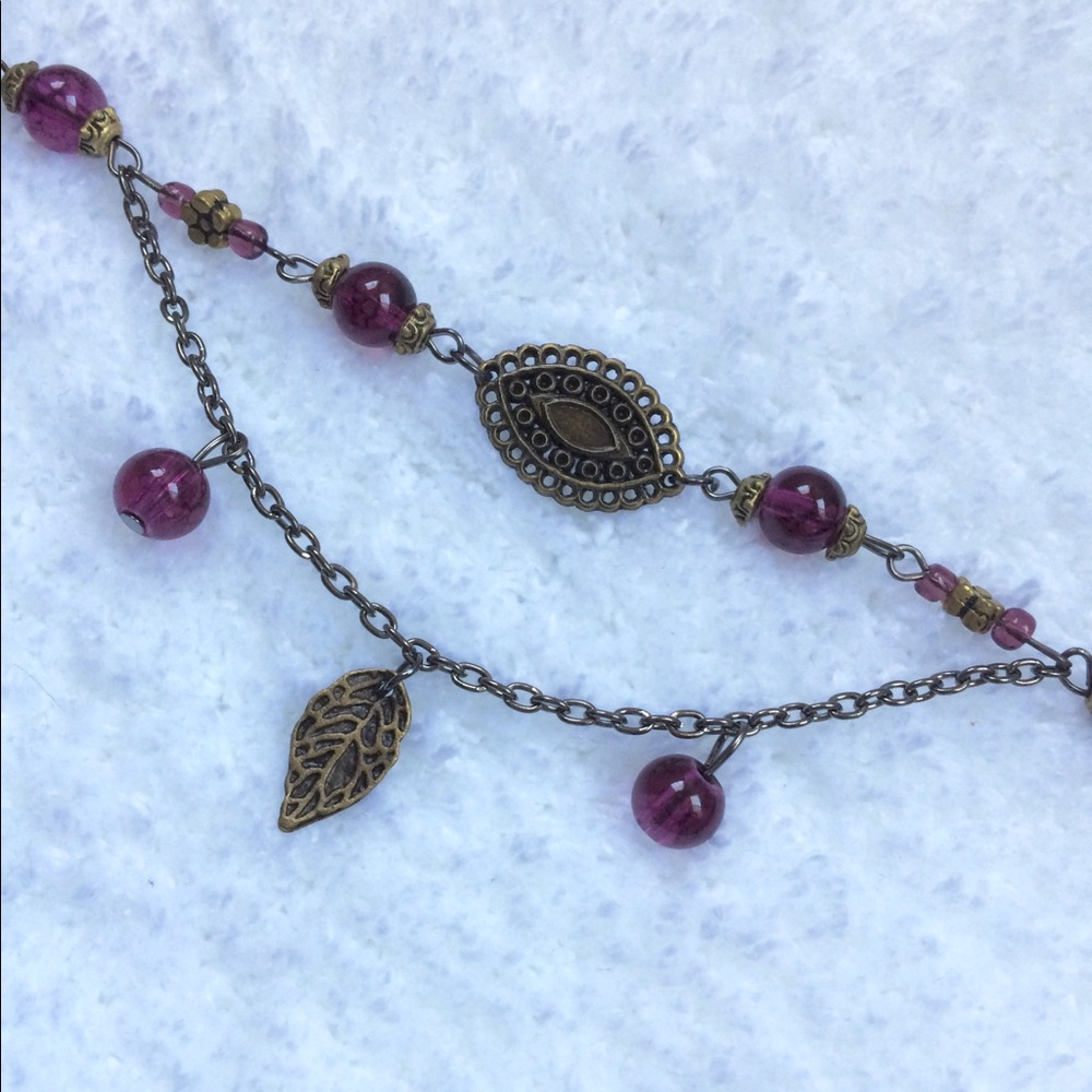 ✨NEW✨Purple Leaf Bohemian Style Bracelet Anklet