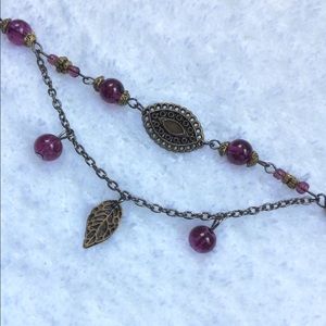 ✨NEW✨Purple Leaf Bohemian Style Bracelet Anklet