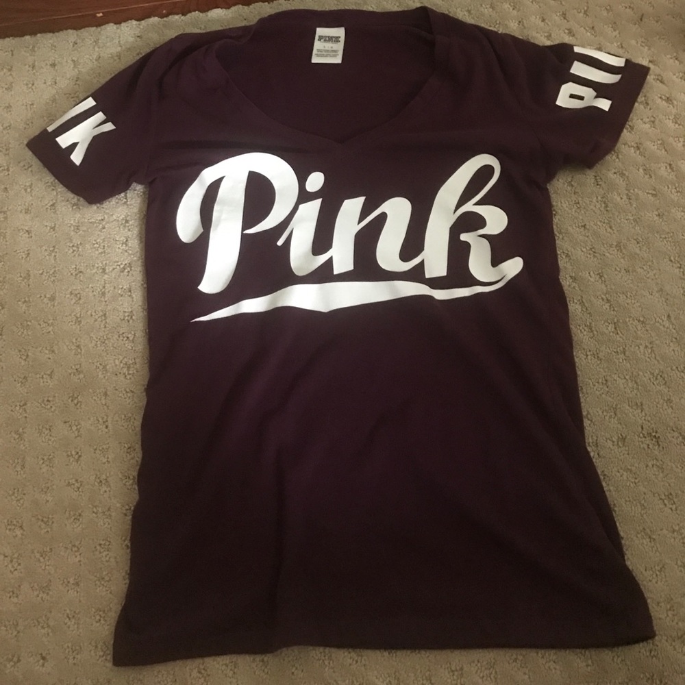 VS Pink burgundy top
