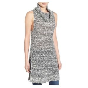 Marled cowl neck tunic
