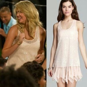 NWOT Free People Sequin Slip Dress