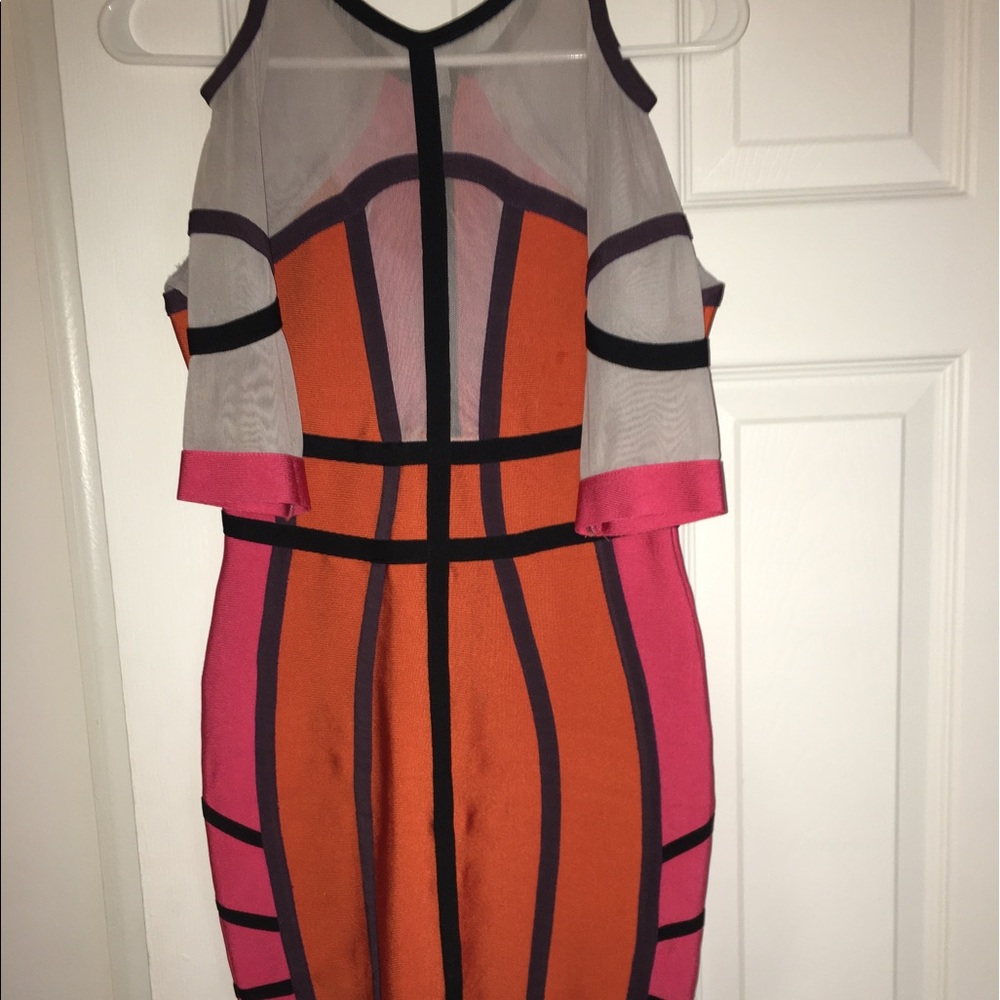 Multi color bandage dress