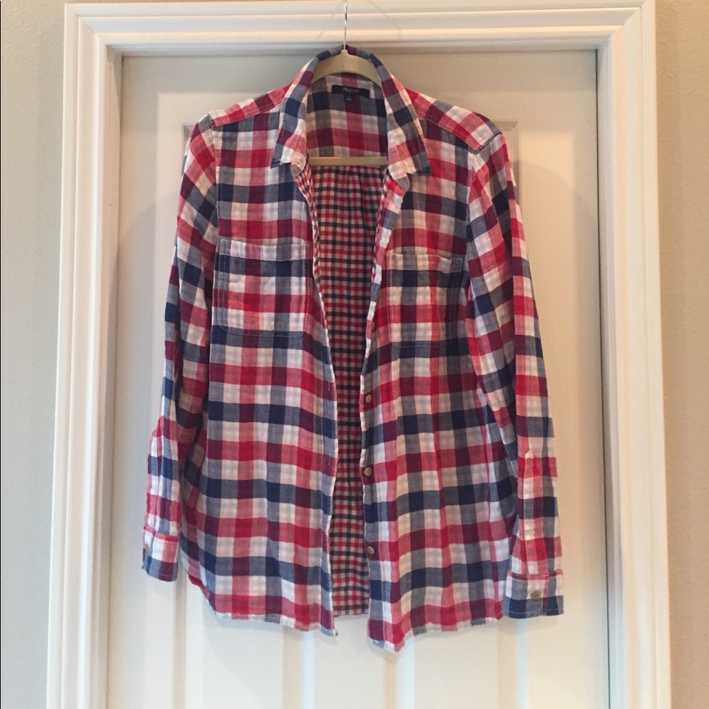 Madewell cotton flannel sz L