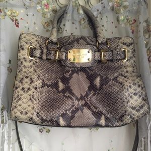 Authentic Michael Kors snake print purse