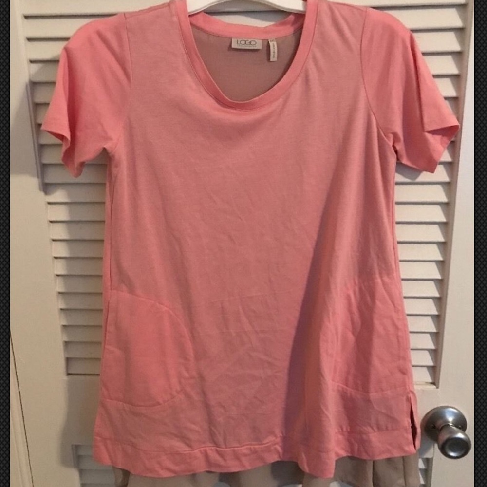 LOGO by Lori Goldstein Split Back Chiffon Underlay