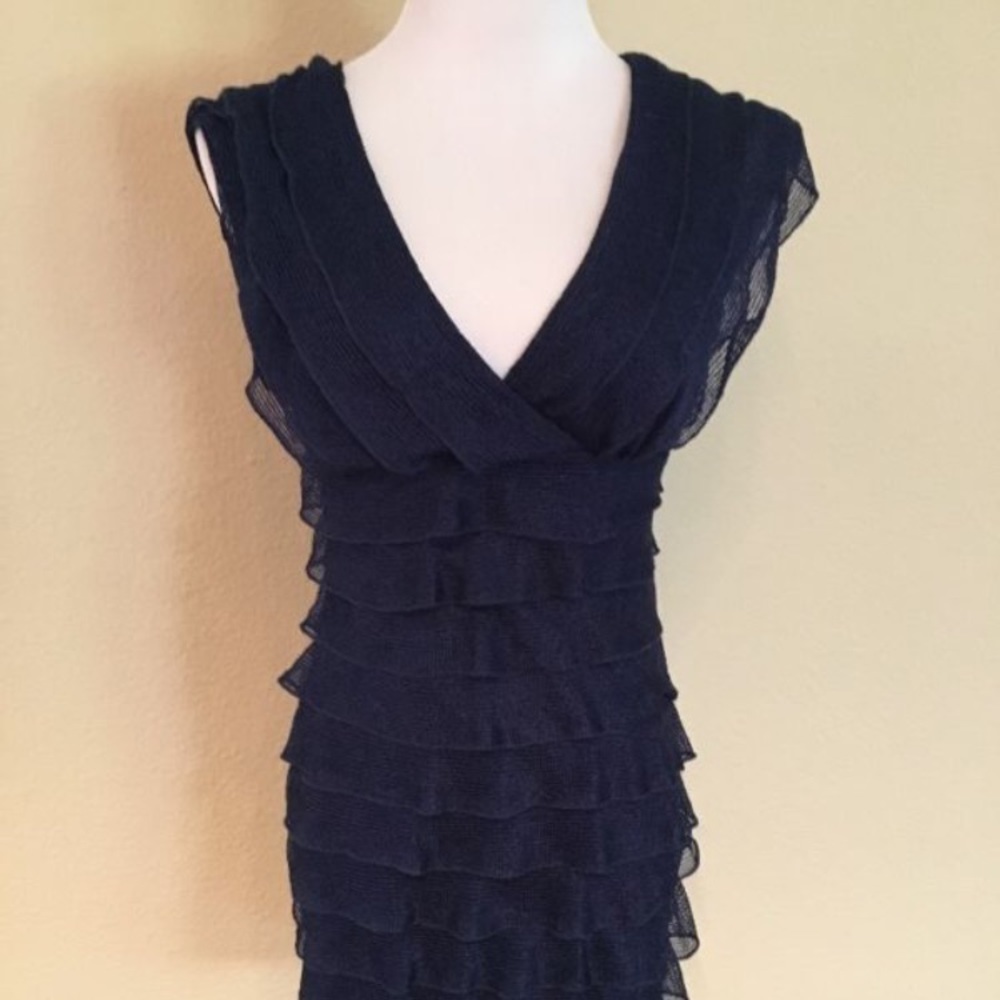 Blue layered dress