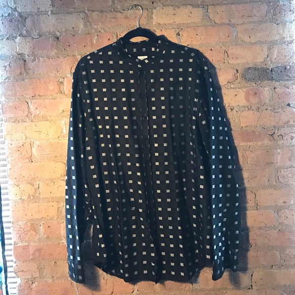 Armani Collezioni Long-Sleeved Black Shirt