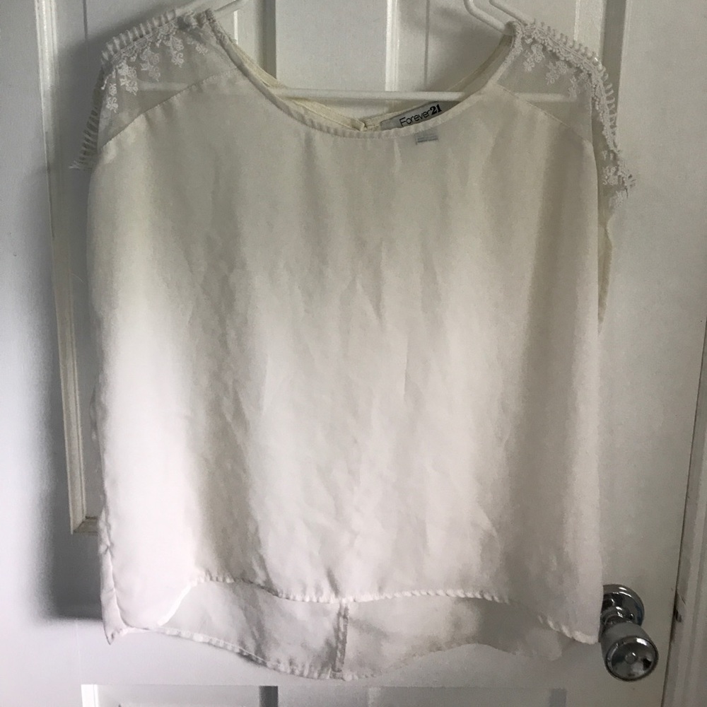 Forever 21 mesh blouse