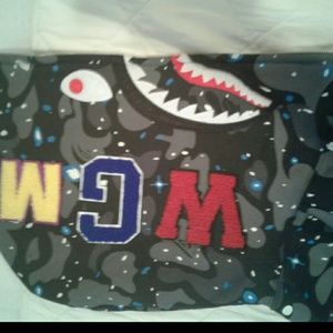 Mens bape hoodie size Large