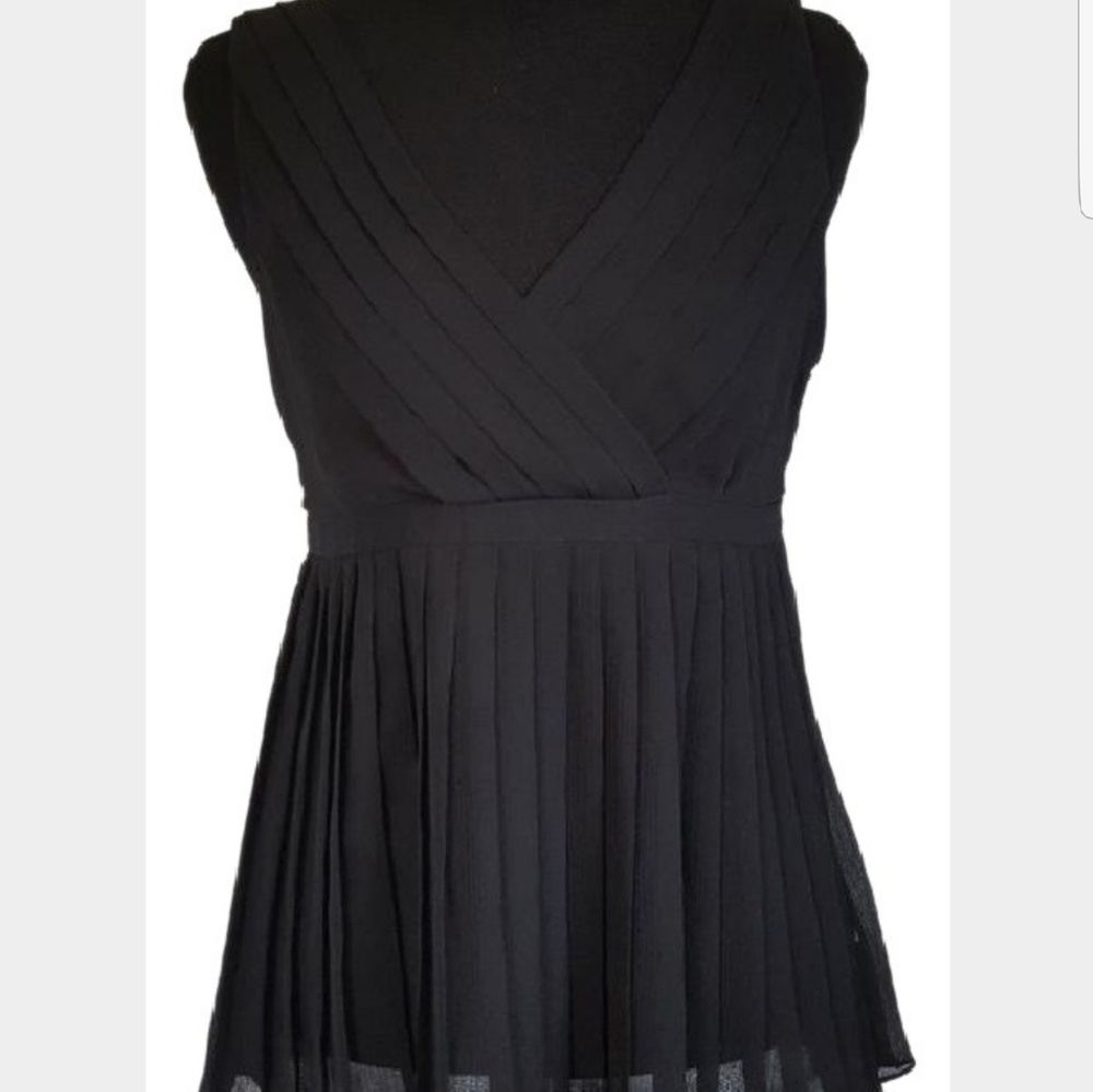 Michael Kors black pleated top