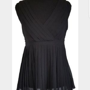 Michael Kors black pleated top