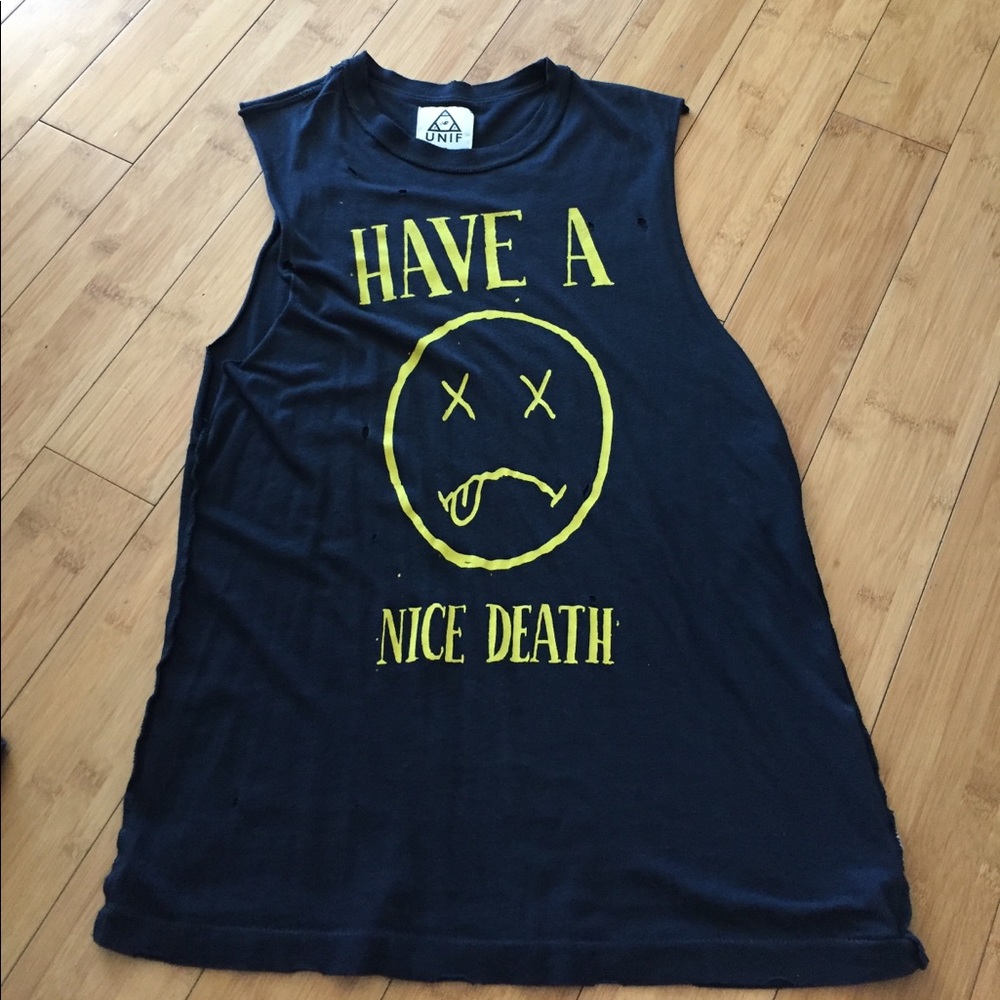 Have a nice death unif muscle t shirt