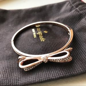 Kate Spade Rose Gold bow bracelet