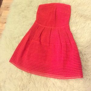 Red Tube Top Dress