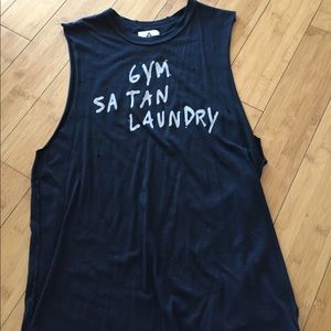 Gym Satan laundry unif muscle t shirt