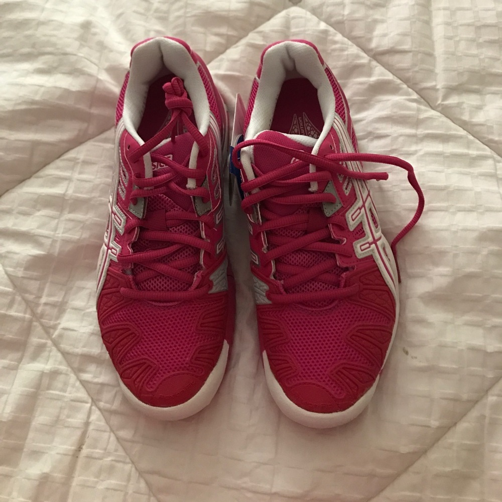 Pink court shoes
