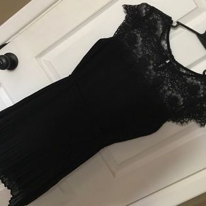 Black lace dress
