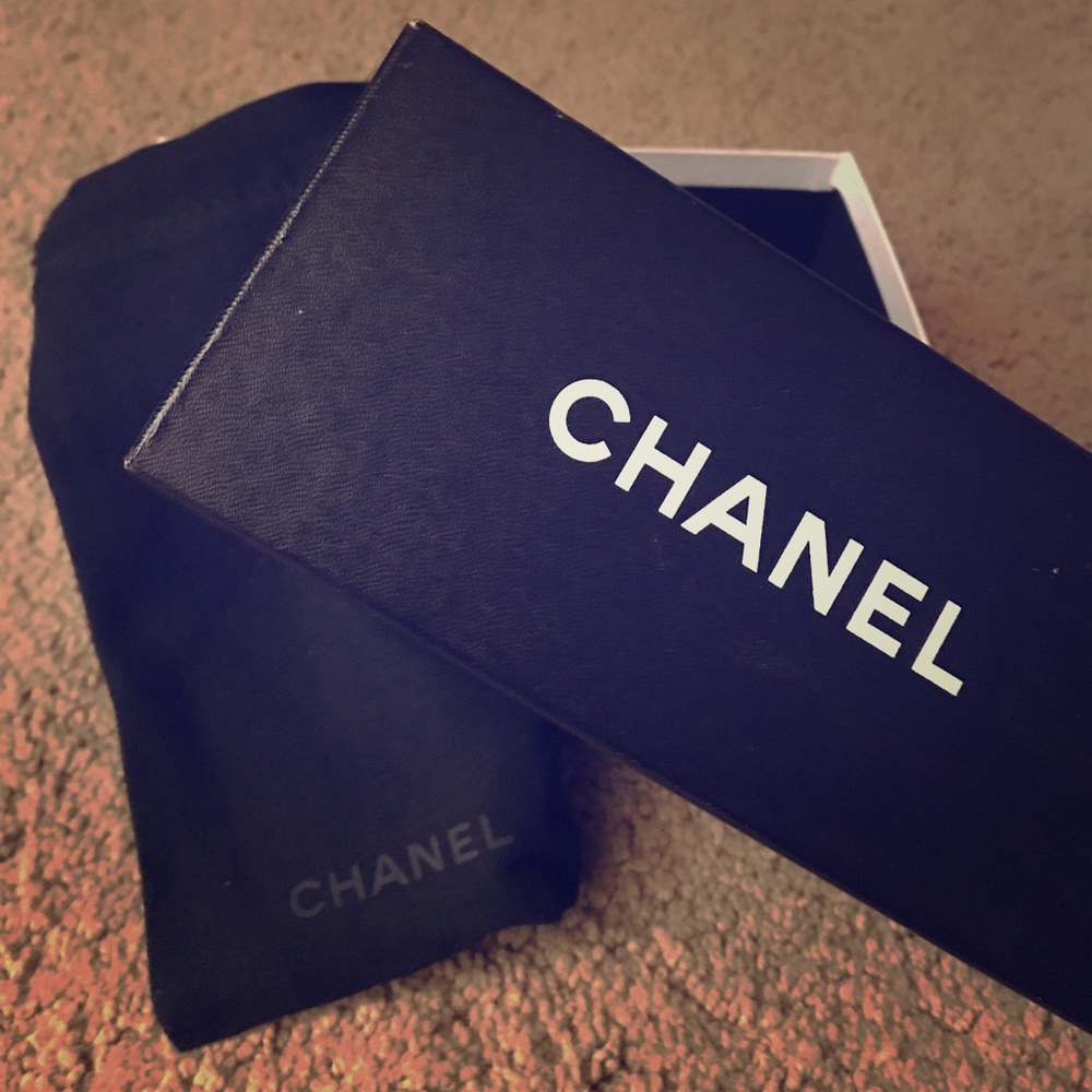 Chanel Sunglass case and mesh holder