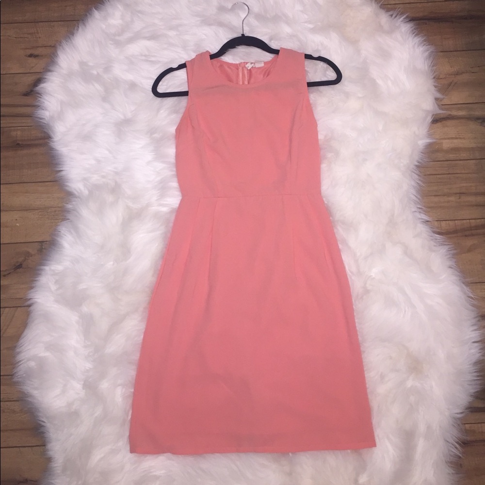 Peachy pink summer dress