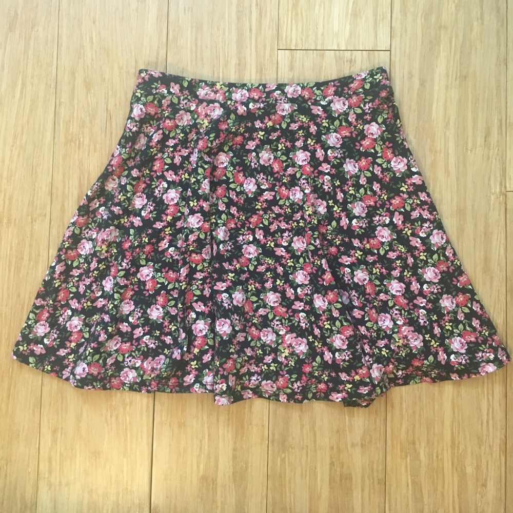 Forever 21 Floral Circle Skirt